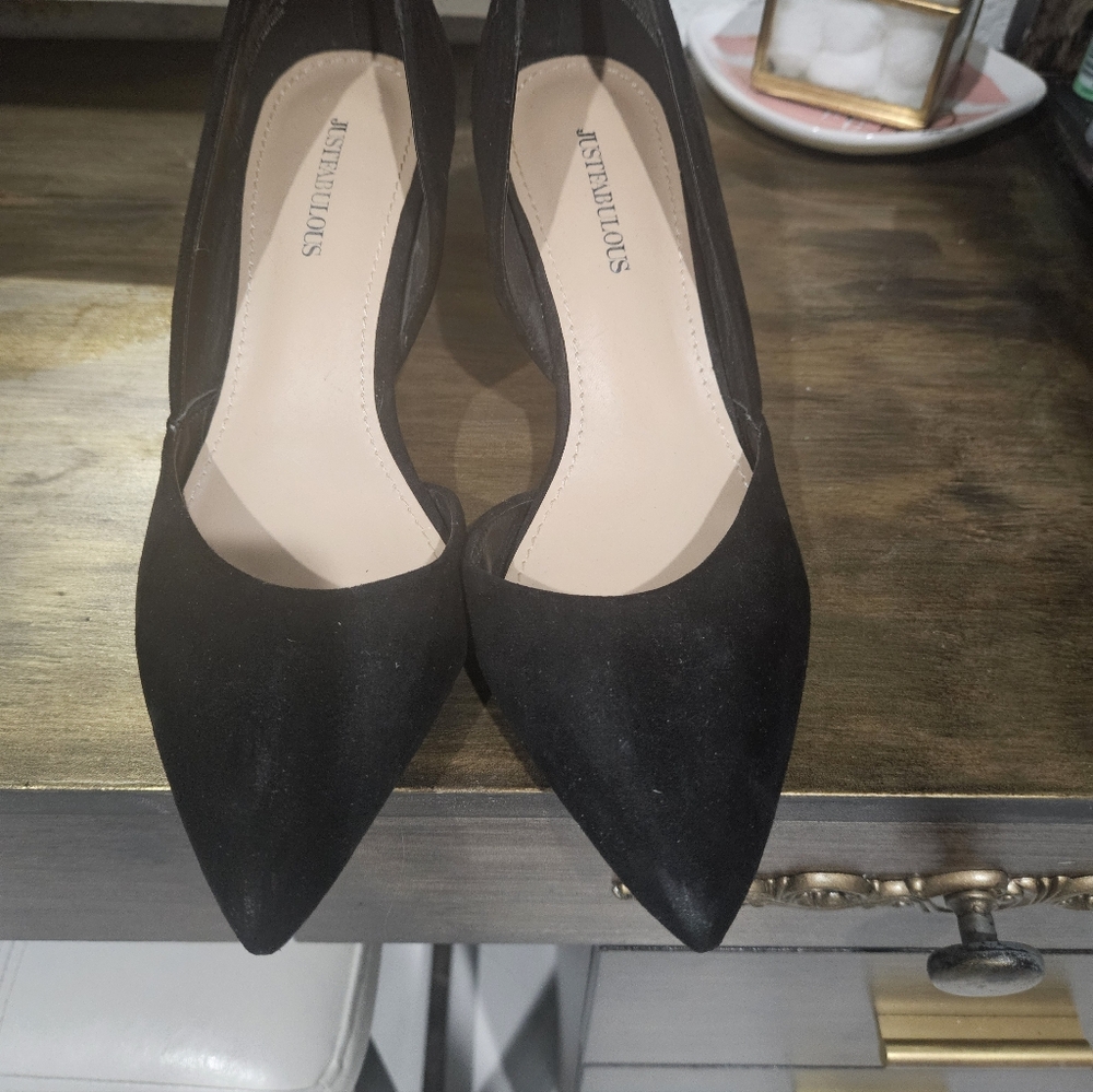 Black Pointed Heels